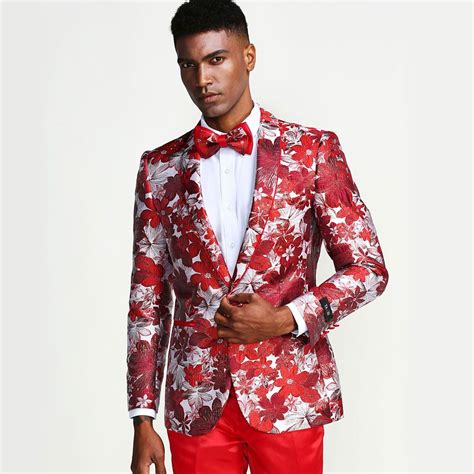 flower prom suit